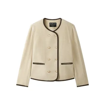 THE SEA LIFE Velvet feel Coat Women's Tea Brown