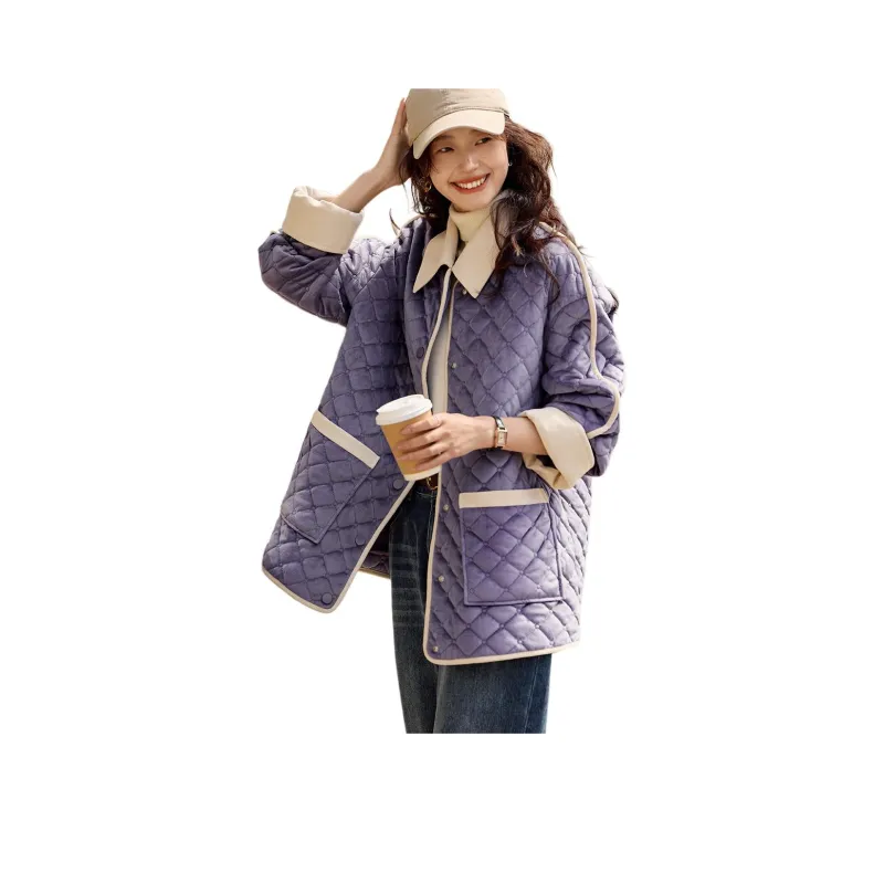 Mo Han Yi Mei Puffer Jacket Women's Dusty Purple-0