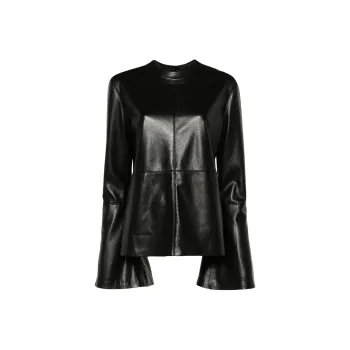 NANUSHKA Bolda Faux leather Blouse