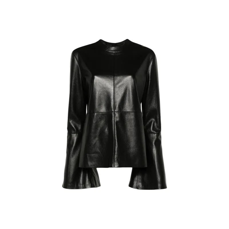 NANUSHKA Bolda Faux leather Blouse-0