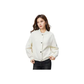 Love To Serve Baseball Jacket Women's Apricot 1