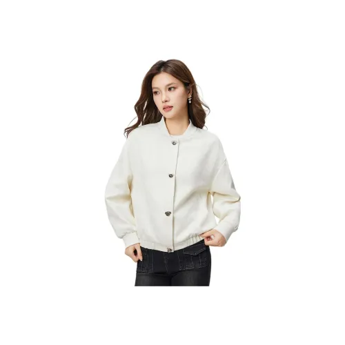 Love To Serve Baseball Jacket Women's Apricot 1