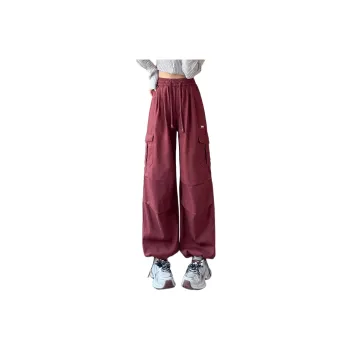 Tonlion Casual Pants Women's Burgundy