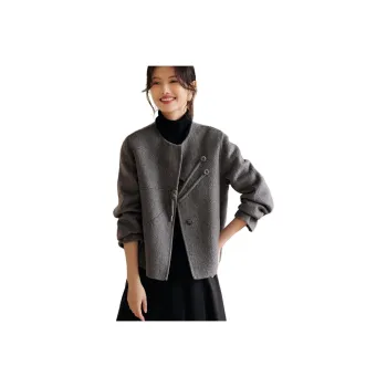 XWI Velvet feel Coat Women's Medium Heather Gray