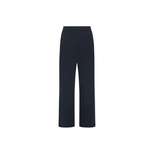 SKIMS FW24 HEAVY WAFFLE STRAIGHT LEG PANT Casual Pants Women's NAVY/Marine Blue