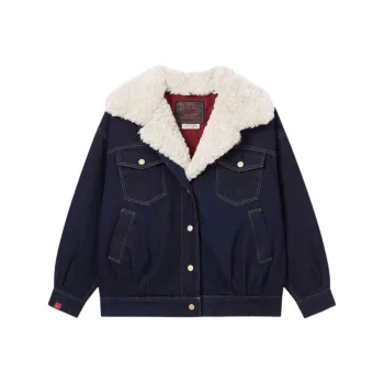 Levis CNY Denim Jackets Women's Dark Blue