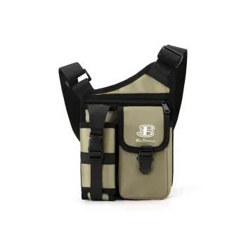 BEN SHERMAN Nylon Crossbody Bag, Shoulder Bag Unisex Multicolor