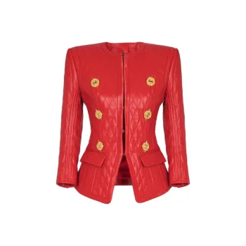 BALMAIN Quilted Edge To Edge Jacket