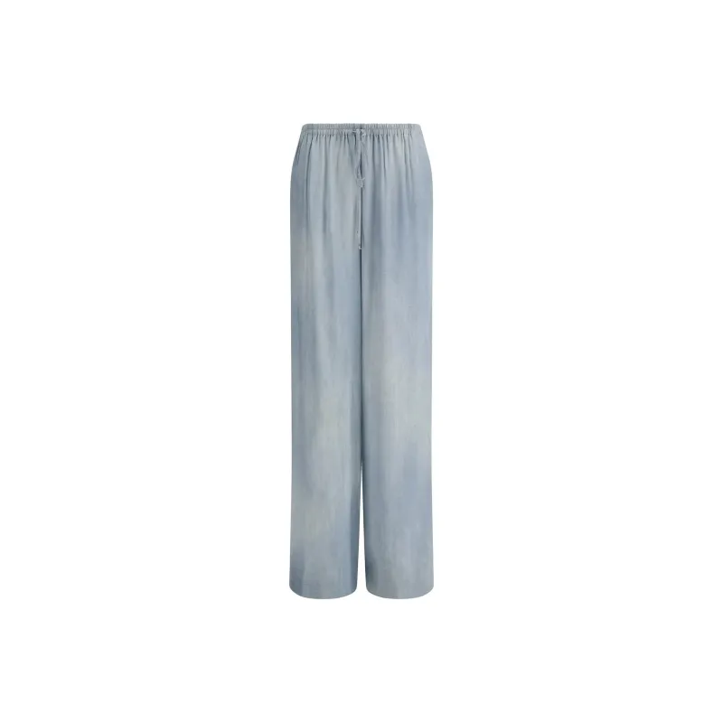 ERMANNO SCERVINO Elastic Waist Twill Trousers-0
