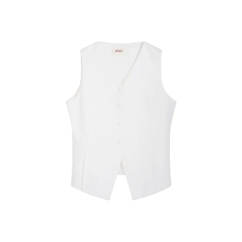 A LIFE ON THE LEFT Vest Women's Ecru-0
