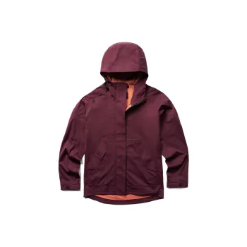 MERRELL Whisper Rain Shell Trench Coat Women's Burgundy