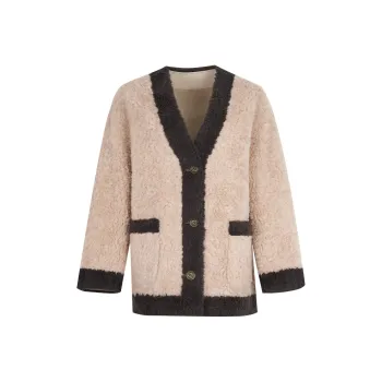 JESSYLINE Velvet feel Coat Women's Khaki