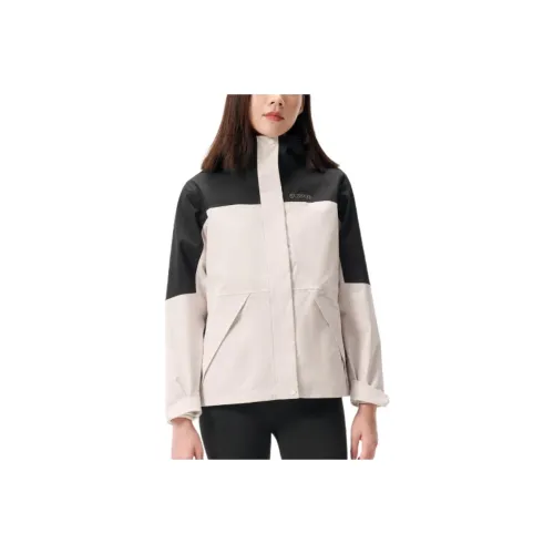 OUTDOOR PRODUCTS Waterproof And Windproof To Keep Warm Windbreaker Jacket Women's Ecru