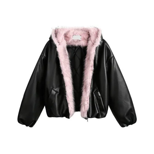 VINMUK Puffer Black jackets Unisex Black