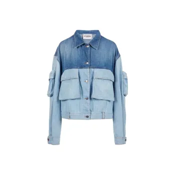Iceberg Denim Jacket Women's Washed Blue