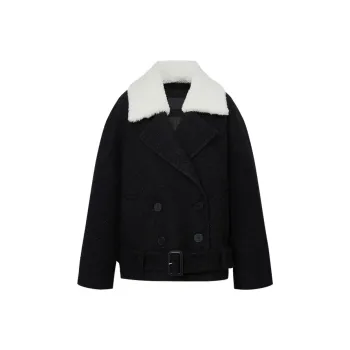 MOCO Velvet feel Coat Women's Dark Heather Gray