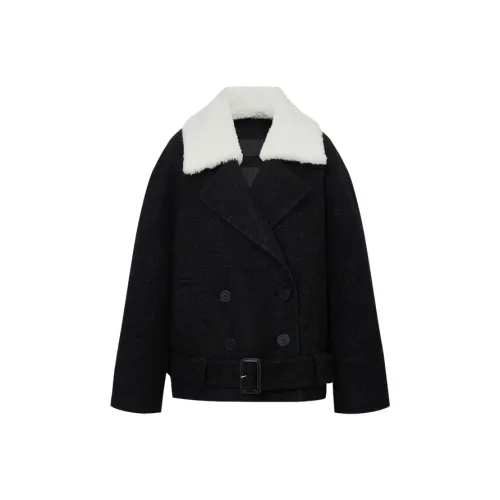 MOCO Velvet feel Coat Women's Dark Heather Gray