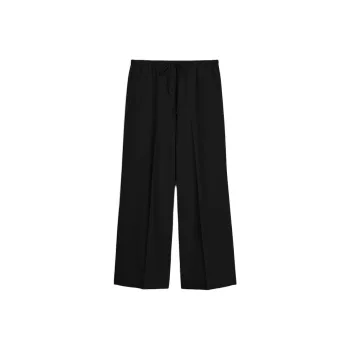 TOTEME Drawstring Straight-Leg Trousers
