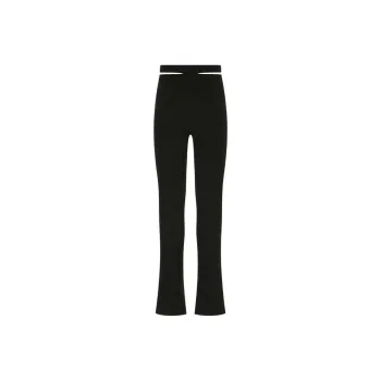 ANDREĀDAMO Cut Out Detailed Knitted Trousers