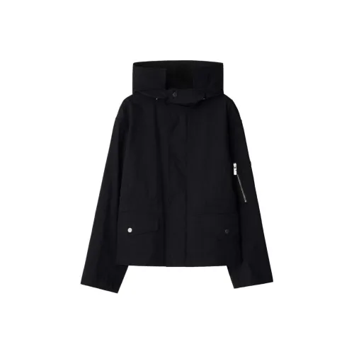 Burberry Hooded Press stud Parka Coat