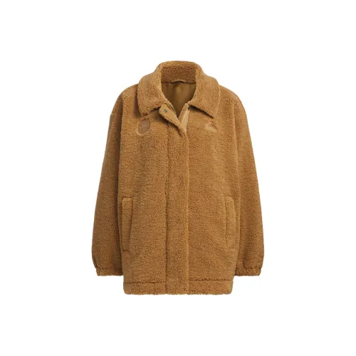 Adidas Lounge Velvet feel Coat Women's Desert Brown
