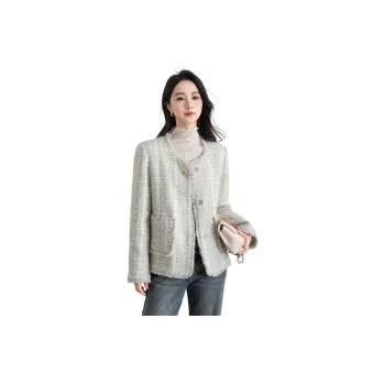 Shavani Cropped Coats Women's Steam Gray