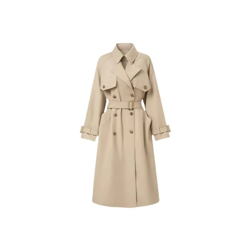 COVT Trench Coats Women's Khaki-0