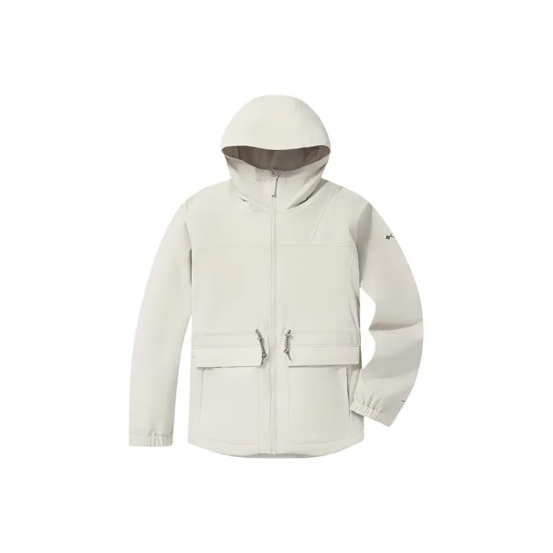 Columbia Waterproof And Windproof Windbreaker Jacket Women's White-0