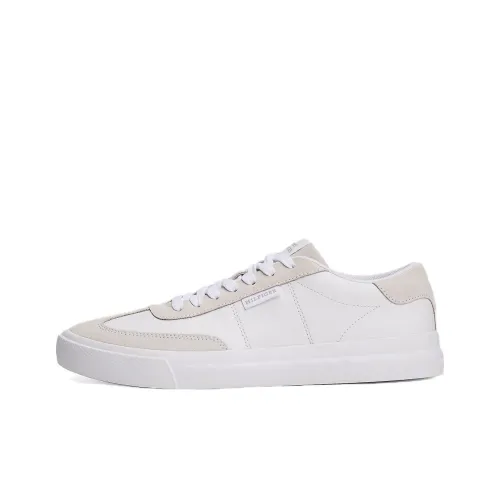 Tommy Hilfiger Anti Slip Wear Resistant Low Top Skateboard Shoes Men's White