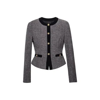 ROEYSHOUSE Cropped Coats Women's Gray