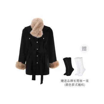 BSEVENI Coats Women's Black