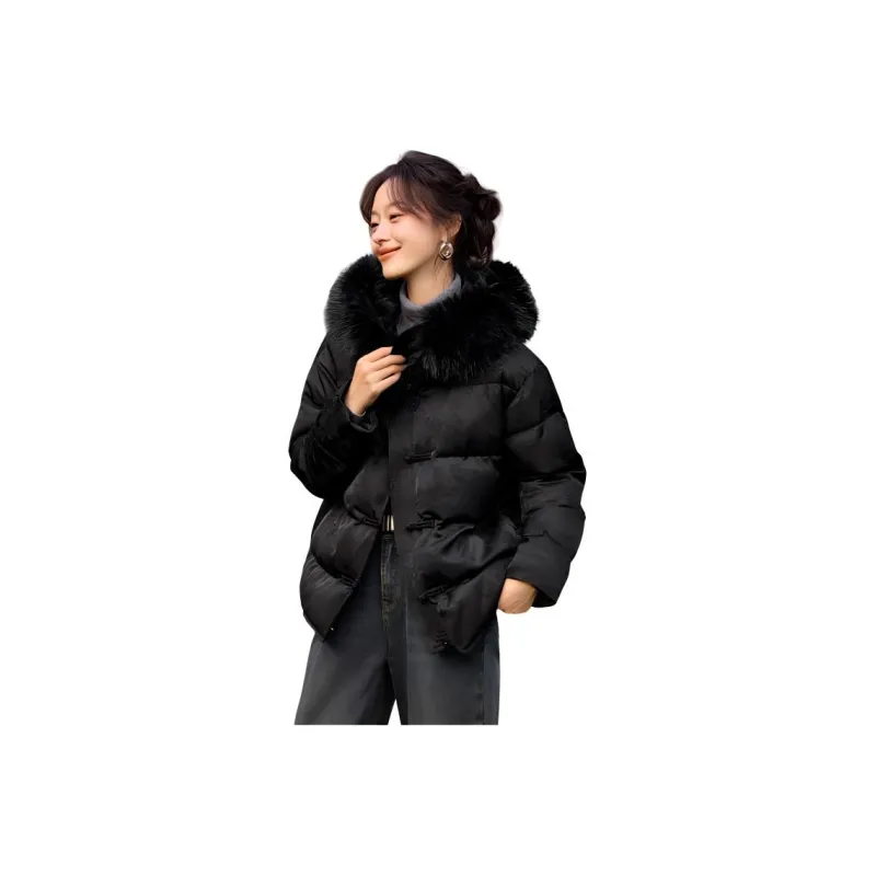 Mo Han Yi Mei Puffer Jacket Women's Black-0