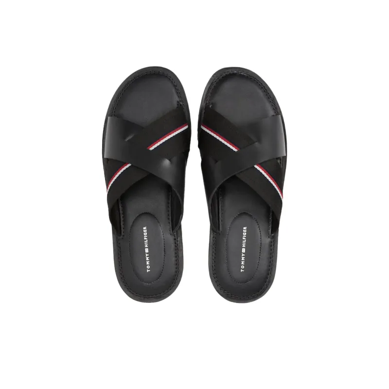 Tommy Hilfiger Slip Resistant Slide Slippers Men's Black-3