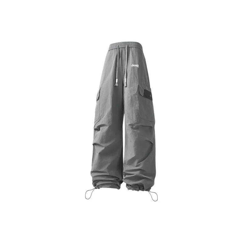 Jeep Mustang Ice Blade Sun Protection Collection Casual Pants Unisex Gray-0