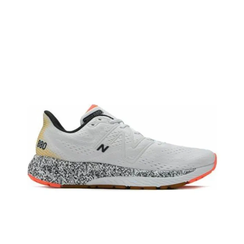New Balance NB Fresh Foam X 880 V13 Shock Absorbers With Slip Resistant Features Low Top Running Shoes Men's White-1