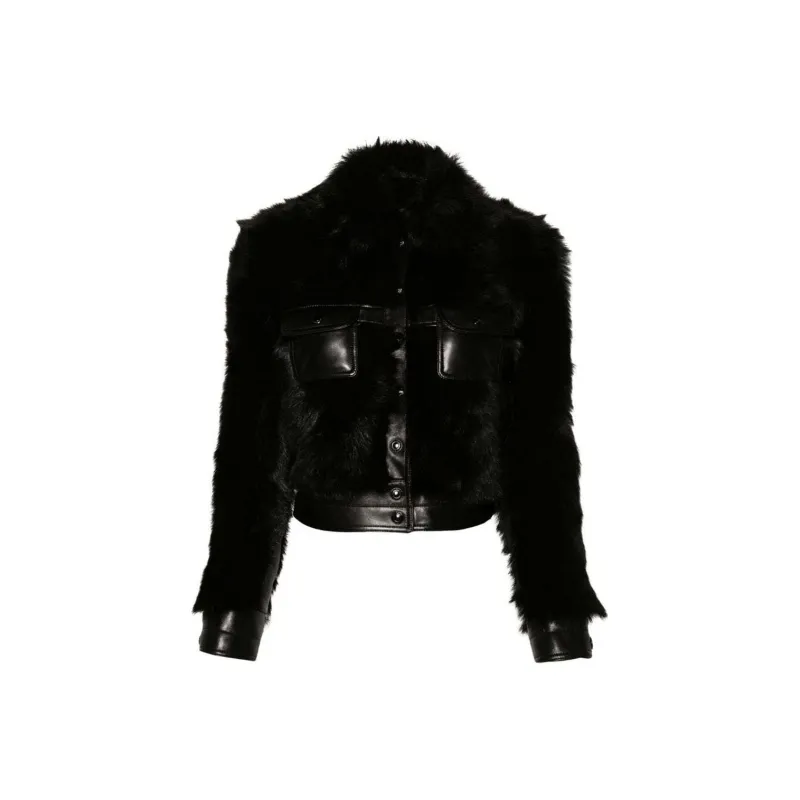 TOM FORD Spread-collar Shearling Jacket-0