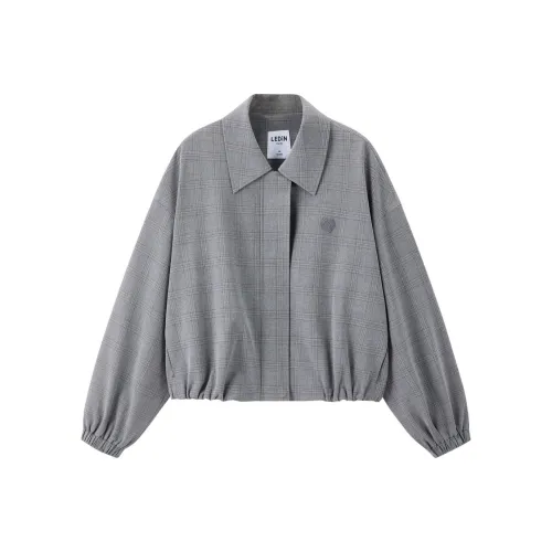 LEDIN Cropped Coat Women's Tin Gray