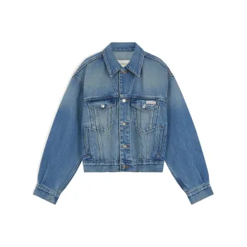 CALVIN KLEIN Denim Jacket Women's Light Blue