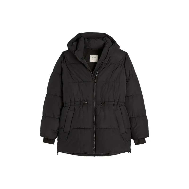 Hollister Puffer Jacket Women's Black-0