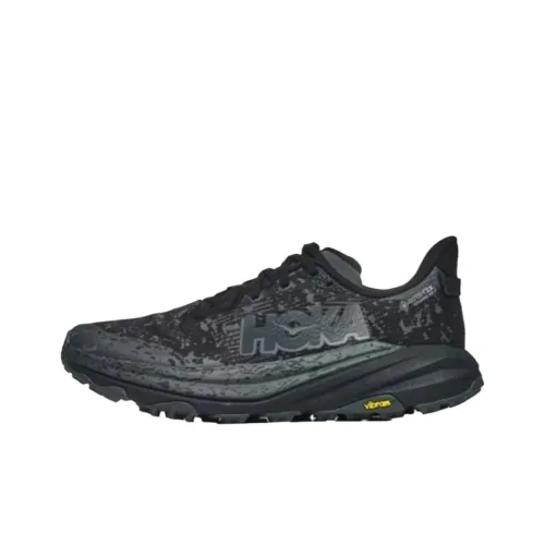HOKA ONE ONE SPEEDGOAT 6 GTX Anti Slip Wear Resistant Low Top Hiking Shoes Men's Black