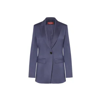 MaxMara Studio SS25 Business Suit Coat Women's Dark Blue