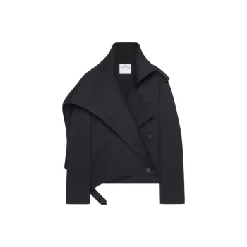 COURREGES Oblique Short Trench Coat