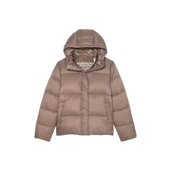 Victoria's Secret PINK Marshmallow Puffer Coat/ Iced Coffee Puffer Jacket Women's Ice Coffee