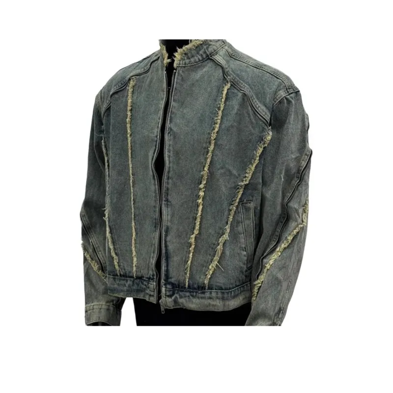 PLUSONEONE+ Denim Jacket Unisex Blue-0