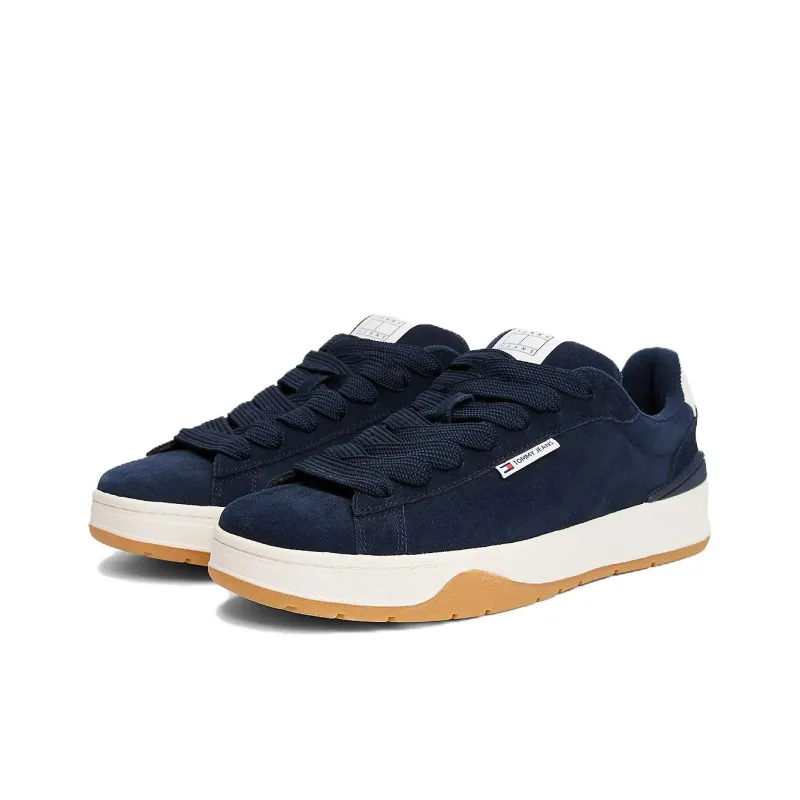 Tommy Hilfiger Anti Slip Wear Resistant Low Top Skateboard Shoes Men's Blue-1