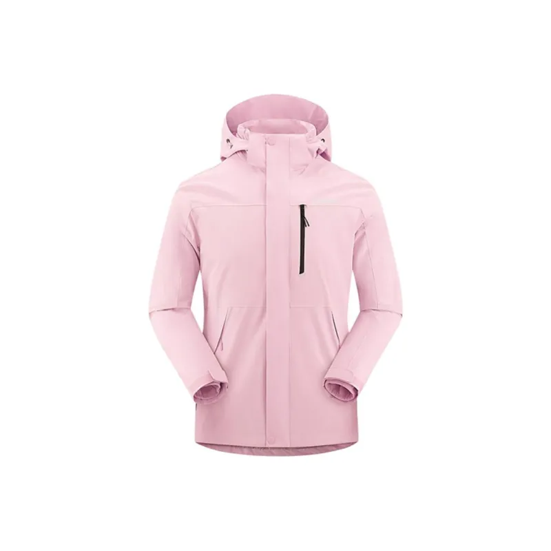 CAN·TORP Windproof, Water Repellent, And Thermal Windbreaker Jacket Women's Mist Pink-0