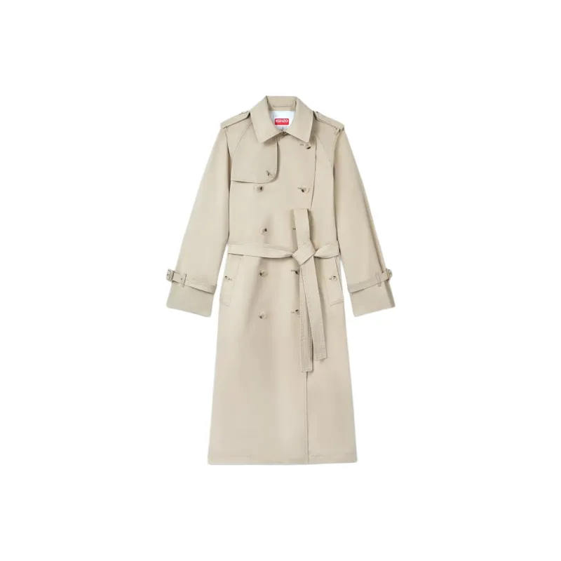 KENZO Double Breasted Trench Coat-0