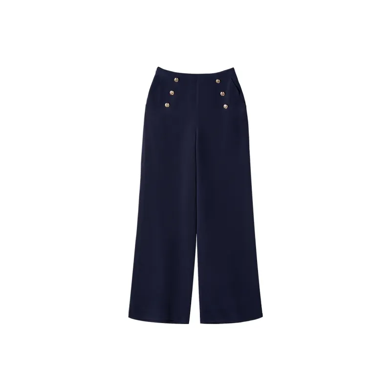 LILIXIUKE Casual Pants Women's Midnight Blue-0
