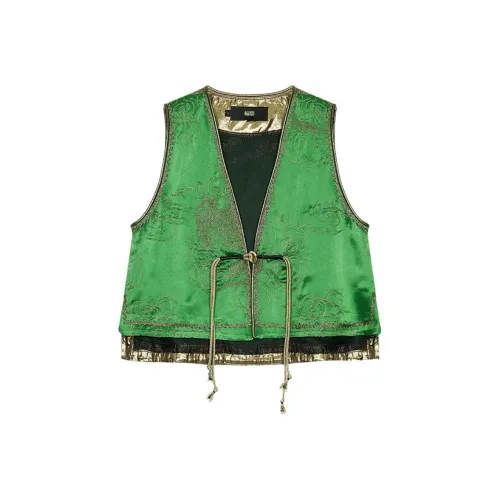 Contour Vest Women's Green Floral