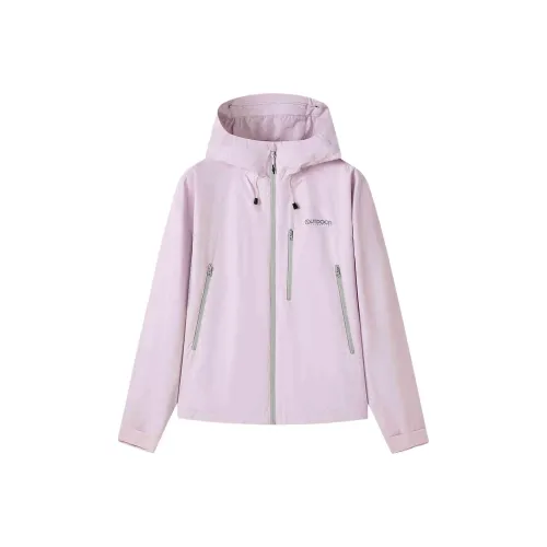 OUTDOOR PRODUCTS SUPERFIT And Windproof Windbreaker Jacket Women's Soft Matte Purple